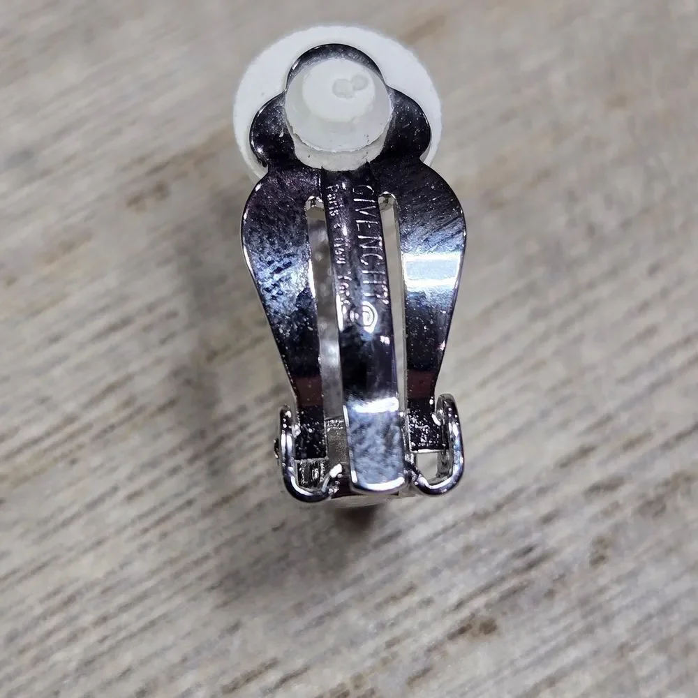 GIVENCHY Silver Hoop Earrings